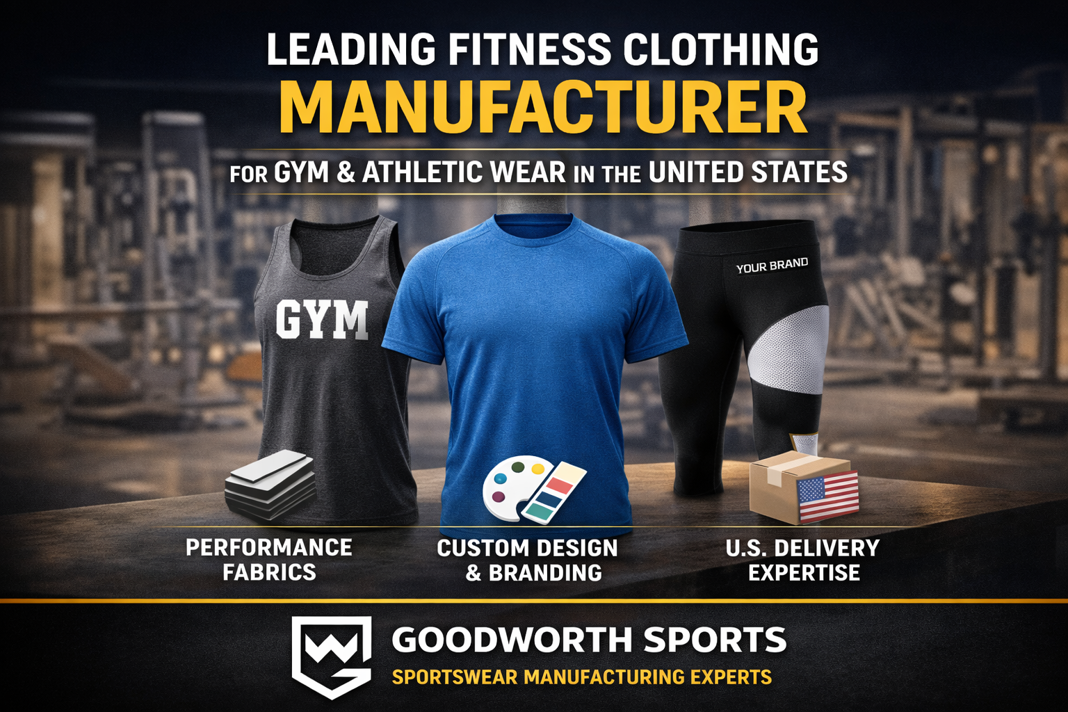 Leading Fitness Clothing Manufacturer | Gym & Athletic Wear for U.S. Brands