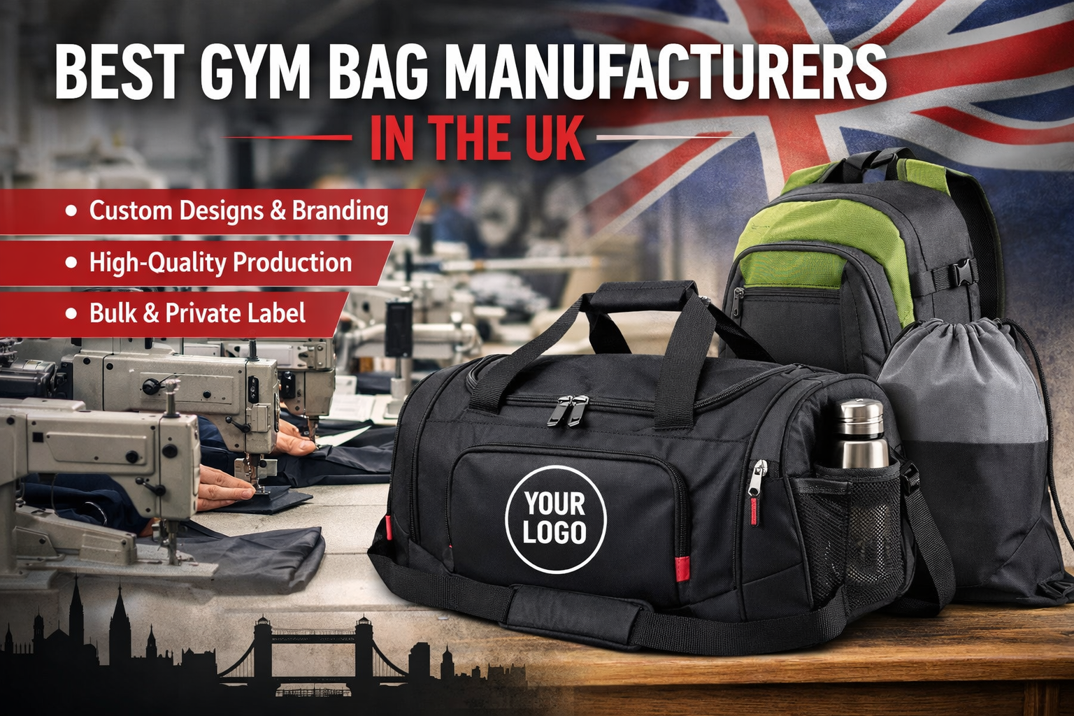 Best Gym Bag Manufacturers in the UK – Trusted Quality, Custom Designs & Reliable Production