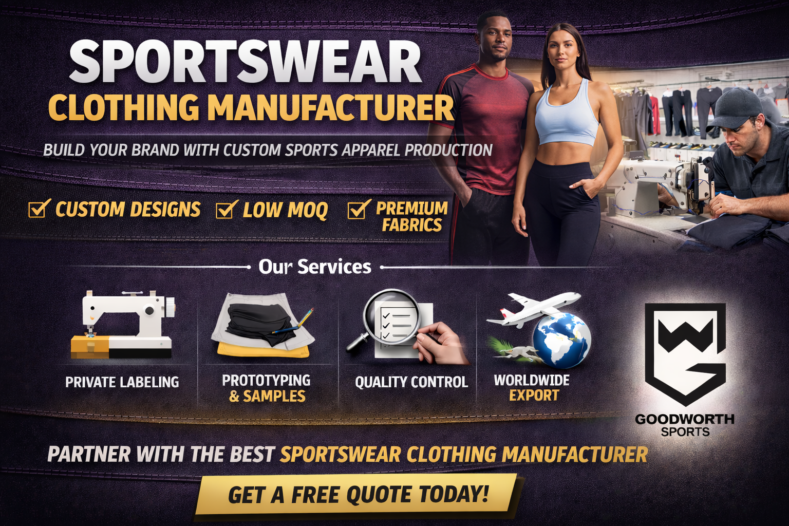 Sportswear Clothing Manufacturer – Custom & Bulk Apparel Solutions for Growing Brands