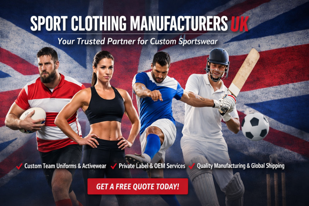 Sport Clothing Manufacturers UK Your Trusted Partner for Premium Custom Sportswear