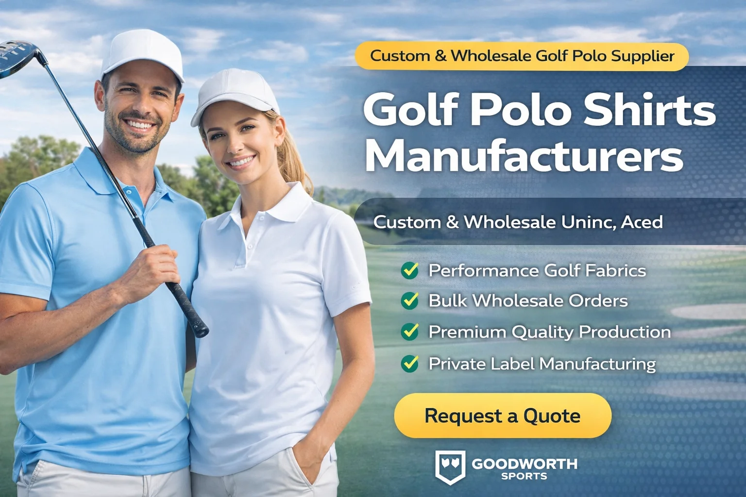 Golf Polo Shirts Manufacturers for Custom & Wholesale Apparel
