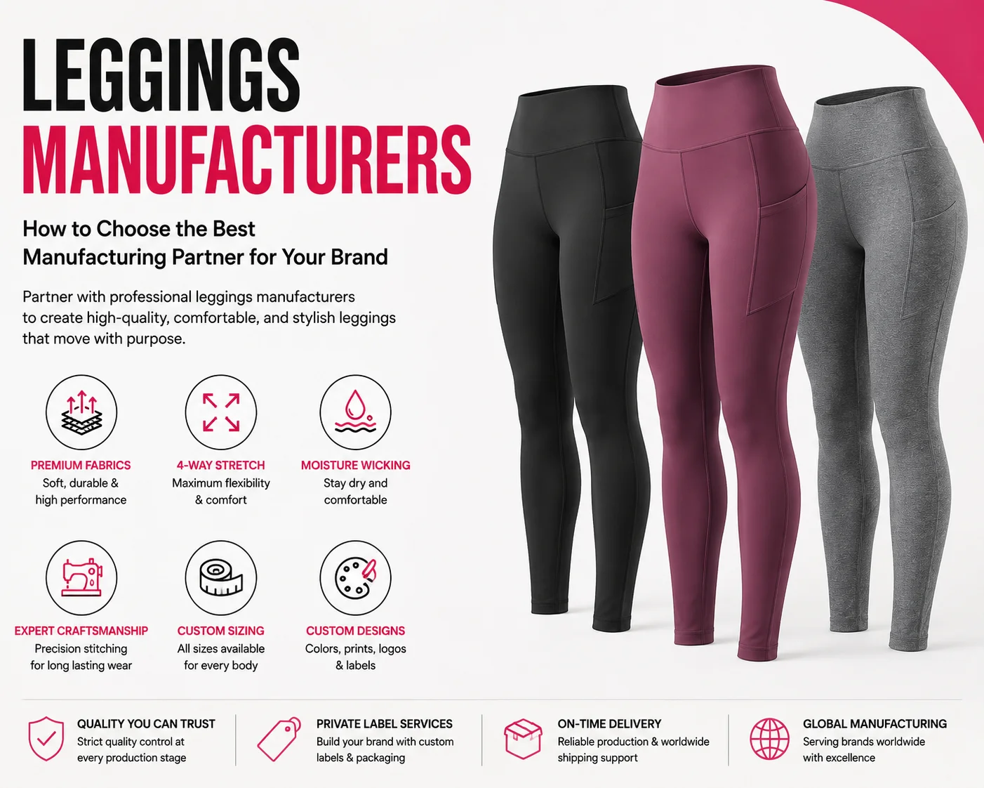 Leggings Manufacturers: How to Choose the Best Manufacturing Partner for Your Brand