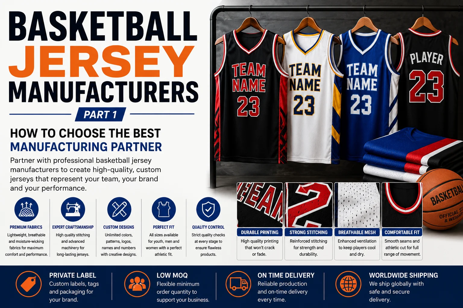 Basketball Jersey Manufacturers
