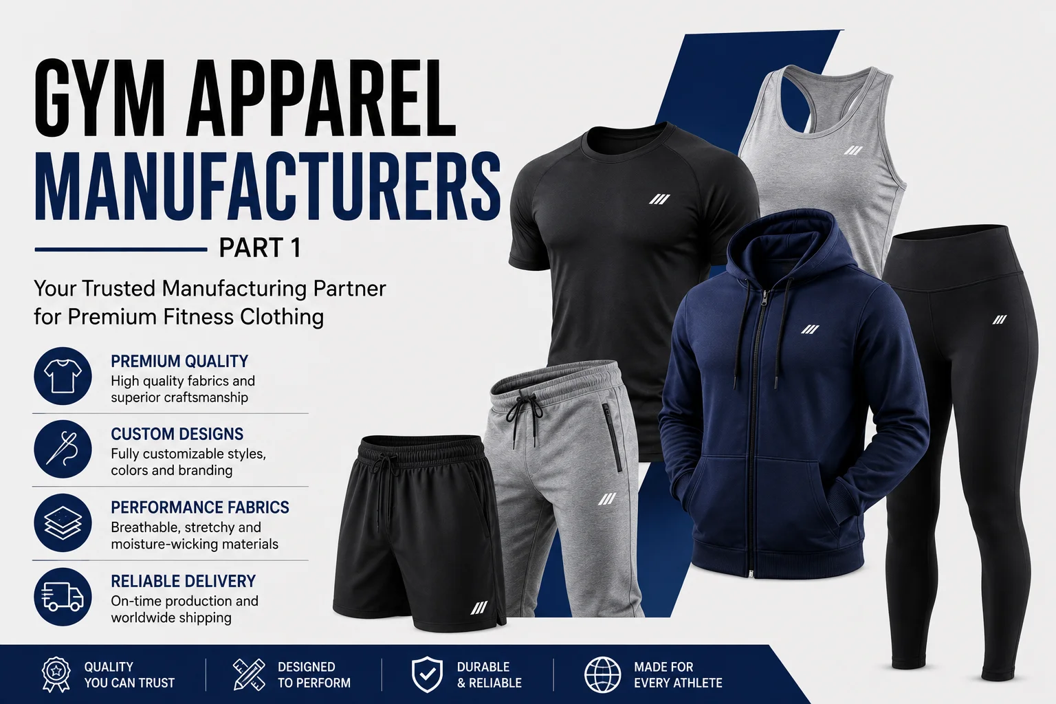 Gym Apparel Manufacturers: How to Choose the Best Manufacturing Partner for Your Brand