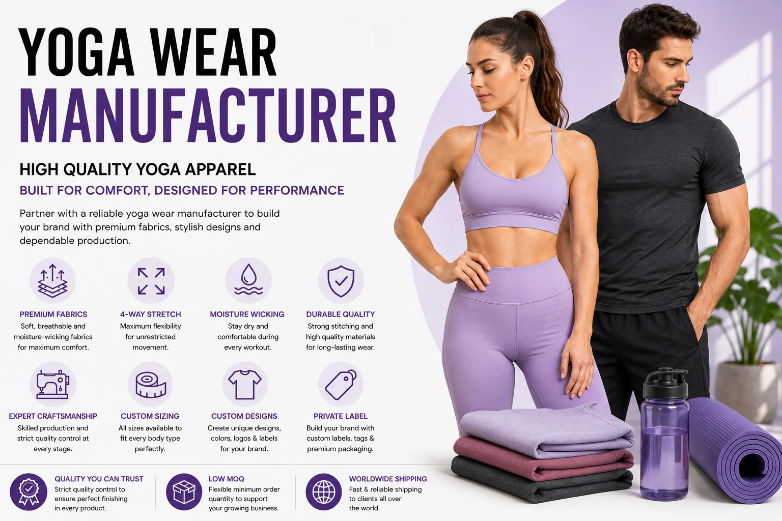 Yoga Wear Manufacturer: How to Choose the Best Manufacturing Partner