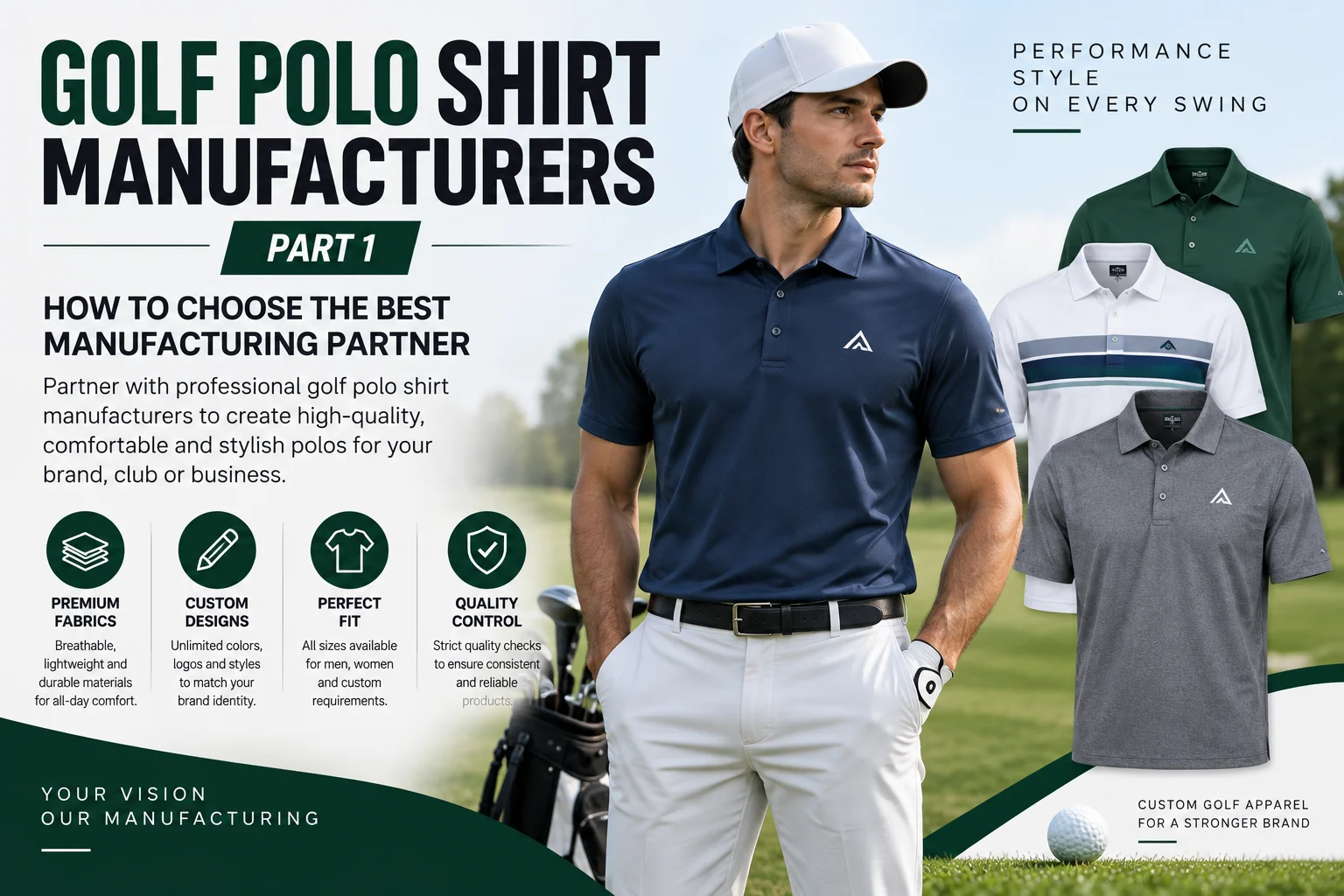 Golf Polo Shirt Manufacturers: How to Choose the Best Manufacturing Partner